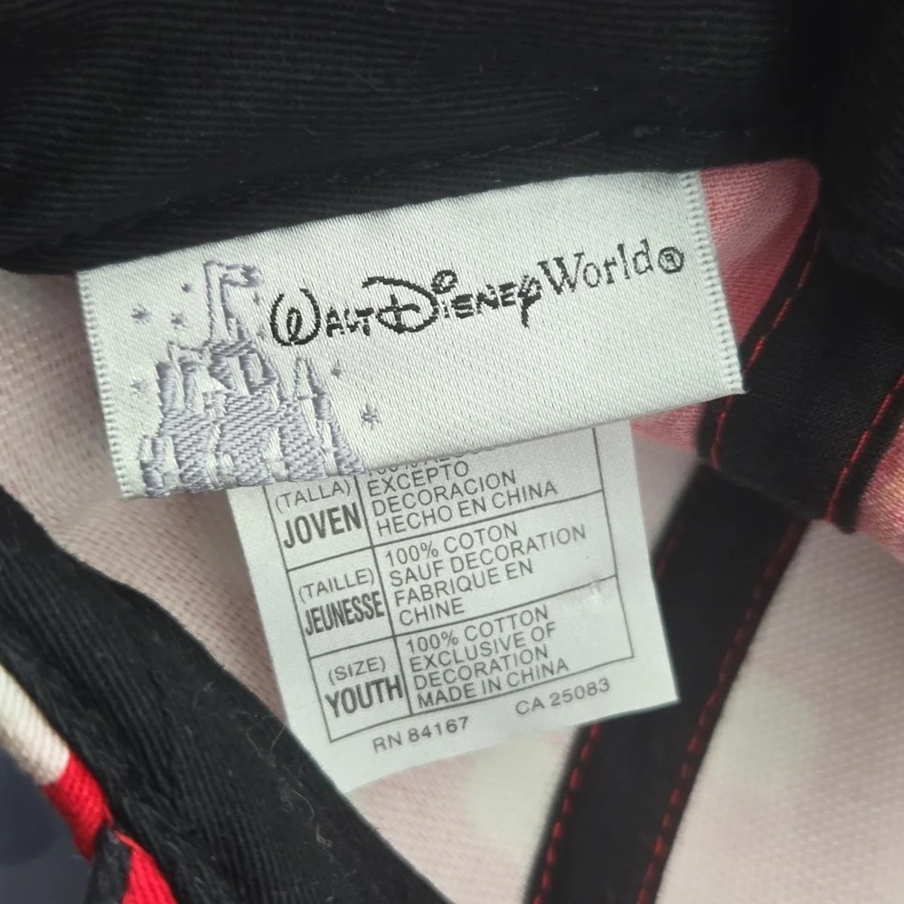 AUTHENTIC‎ DISNEY Minnie Mouse Ears Hat Red/White Polka Dots